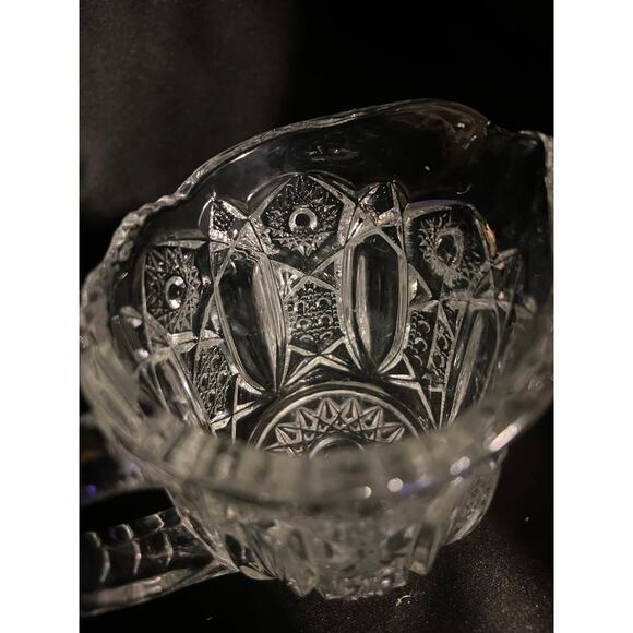 Early American Pressed Glass Creamer Pitcher - Picture 5 of 9